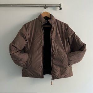 Reversible black and tan Kenneth Cole puffer jacket